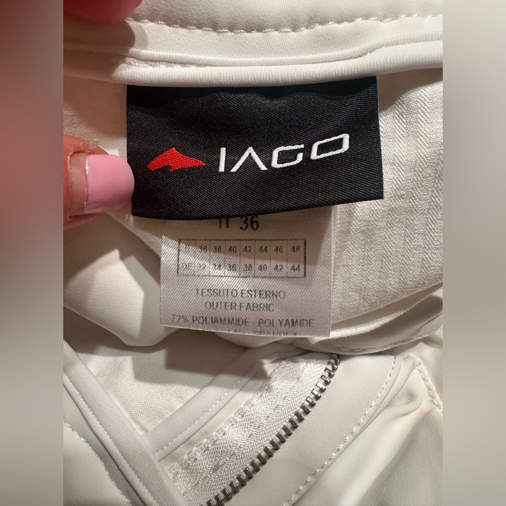Iago Italia Equestrian Riding Show Breeches, White, Size 22, Great Condition! - Picture 14 of 16